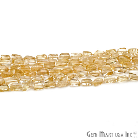 Citrine Free Form 9x7mm Tumble Beads Gemstone Strands - GemMartUSA