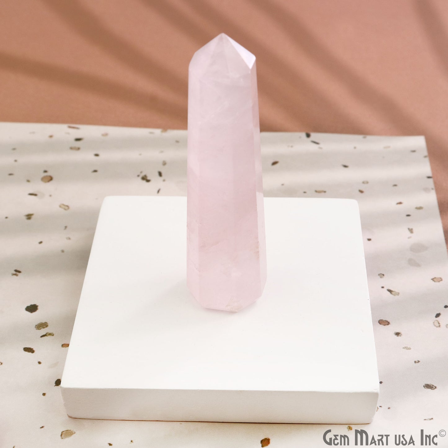 Rose Quartz Gemstone Jumbo Tower Crystal Tower Obelisk Healing Meditation Gemstones 2-3 Inch