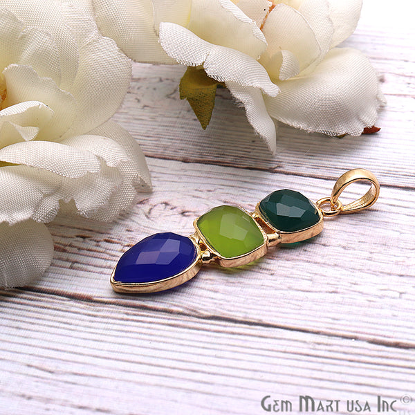 DIY Multi Gemstone 41x13mm...