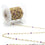 Peridot, Amethyst & Pearl Multi Gemstone Beaded Wire Wrapped Rosary Chain - GemMartUSA