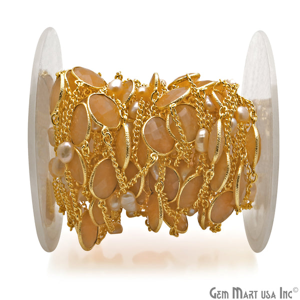 Sand Chalcedony & Pearls...