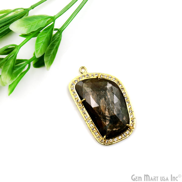 Sapphire & Pave Cubic...