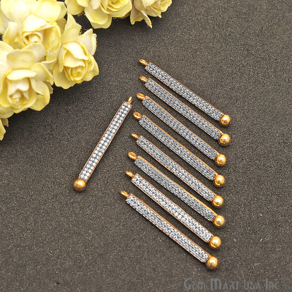 Cubic Zircon Pave Gold...