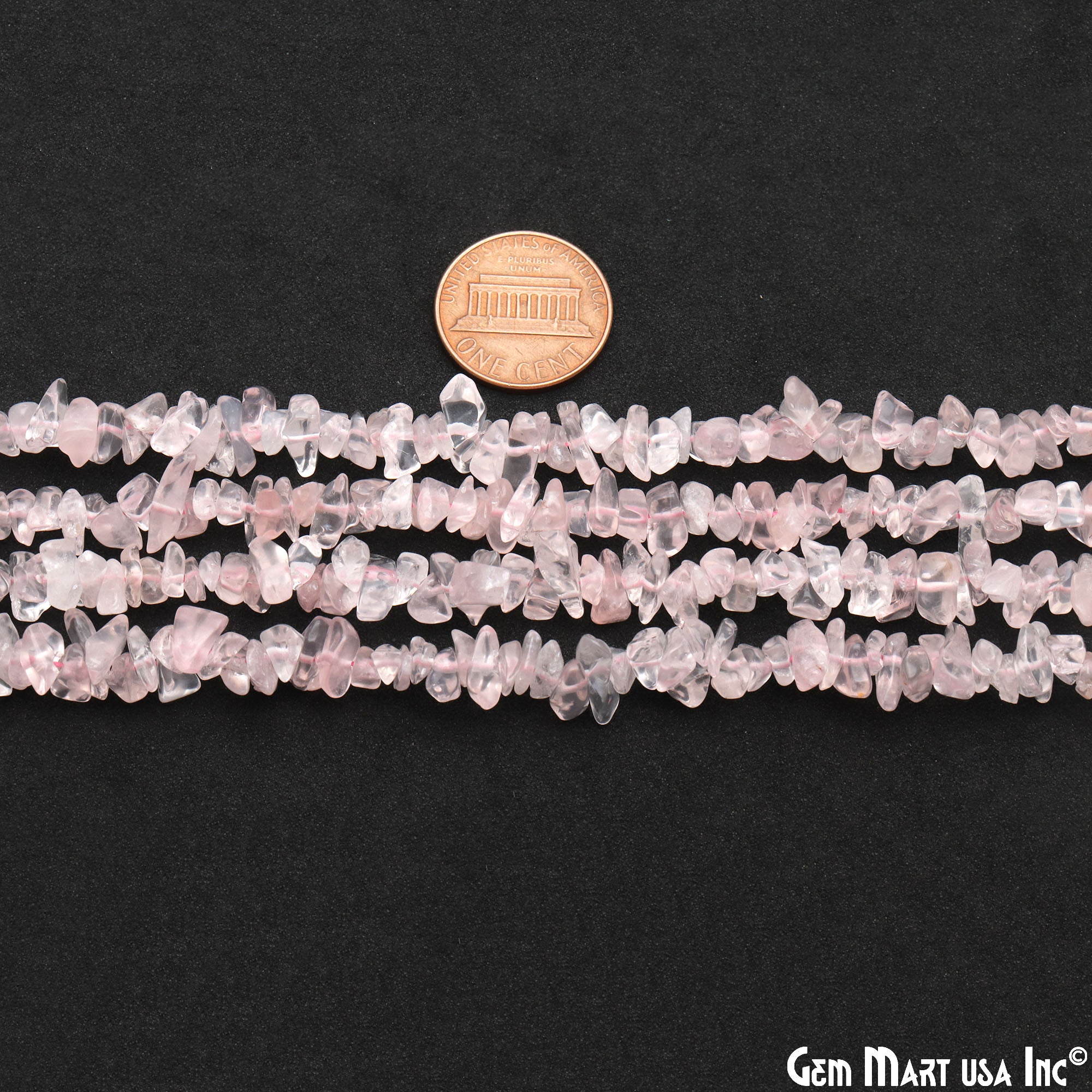 1 Strand of Semiprecious Gemstone Large Nugget Beads - Rose