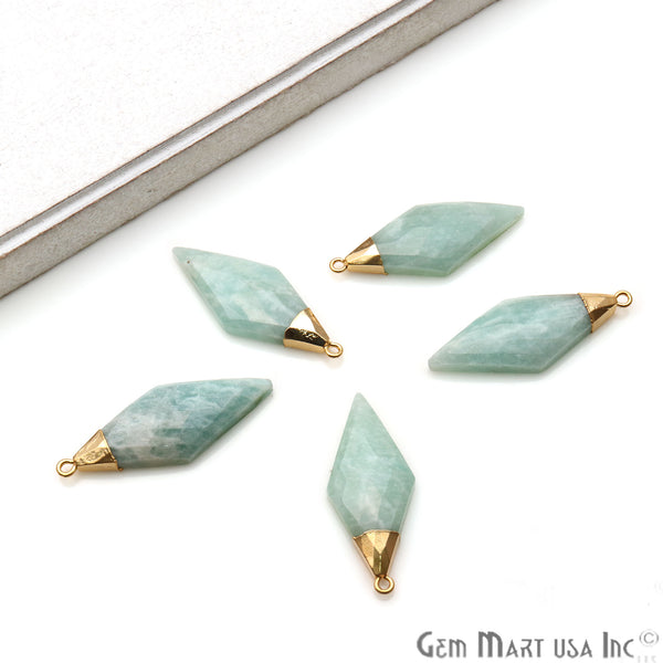 Gemstone Rhombus Shape 37x15mm...