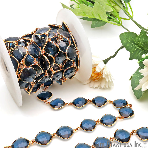 Tanzanite 16mm Cushion Gold...