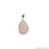 Rose Quartz Gemstone Pears 30x18mm Sterling Silver Necklace Pendant 1PC