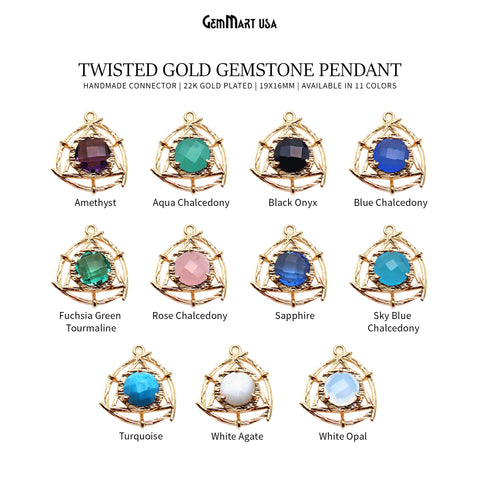 Gemstone Gold Chandelier Finding Jewelry Connector 1PC