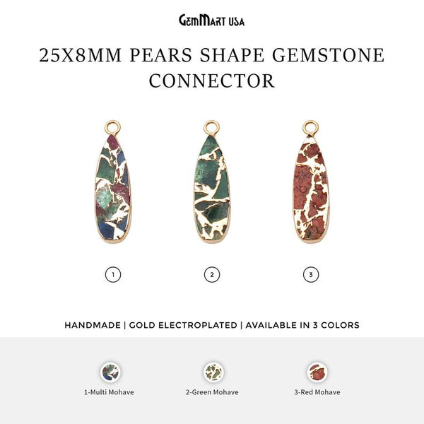 Mohave Turquoise Pears 25x8mm...
