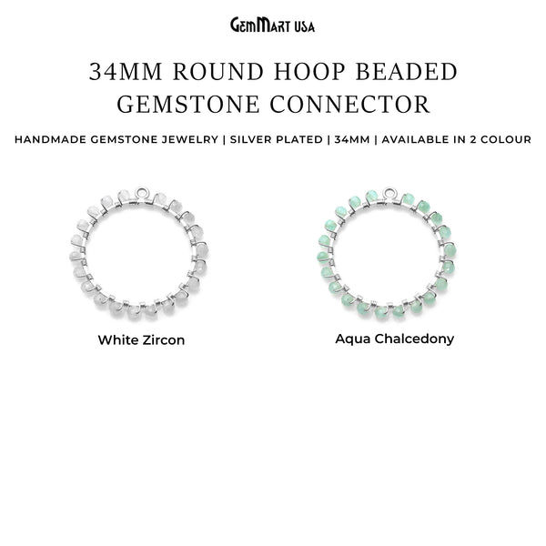 Round Hoop Beaded 34mm...