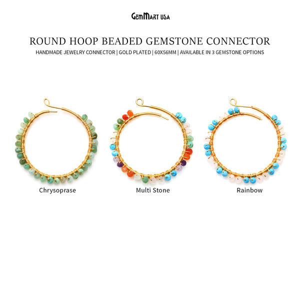 Round Hoop Beaded 60x56mm...
