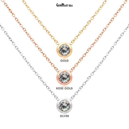Cubic Zirconia Crystal Round...