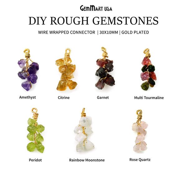 DIY Rough Gemstones 30x10mm...