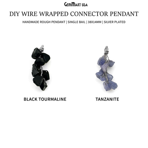DIY Rough Gemstones 38x14mm...