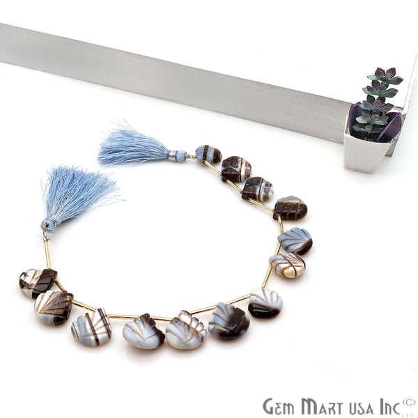 Opal Heart Beads, 8...
