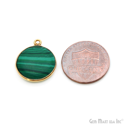 Gemstone Cabochon Flat & Round 14mm Necklace Pendant Connector