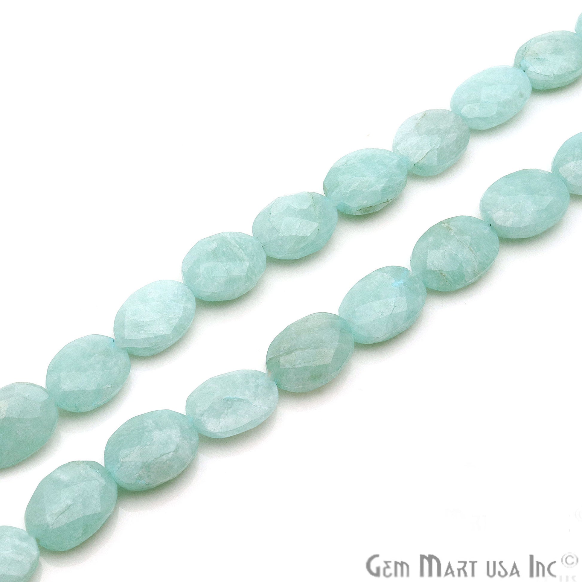 Amazonite Oval 19x13mm Crafting Beads Gemstone Strands 8INCH - GemMartUSA