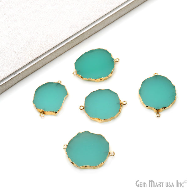 Aqua Chalcedony Petite Flat...