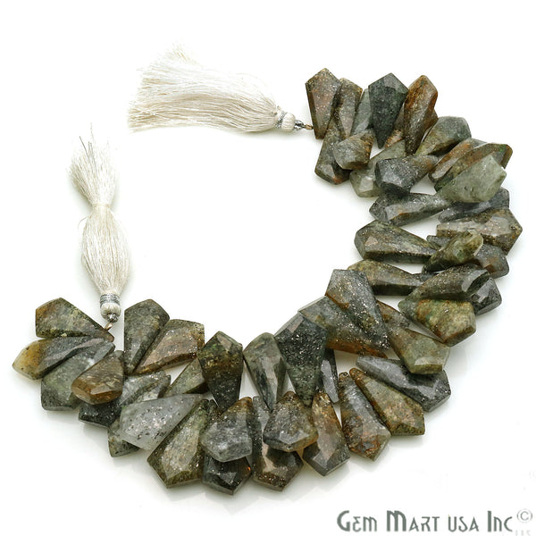 Black Aventurine Triangle Beads,...