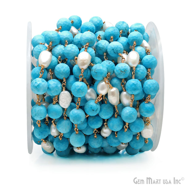 Turquoise & Pearl With...