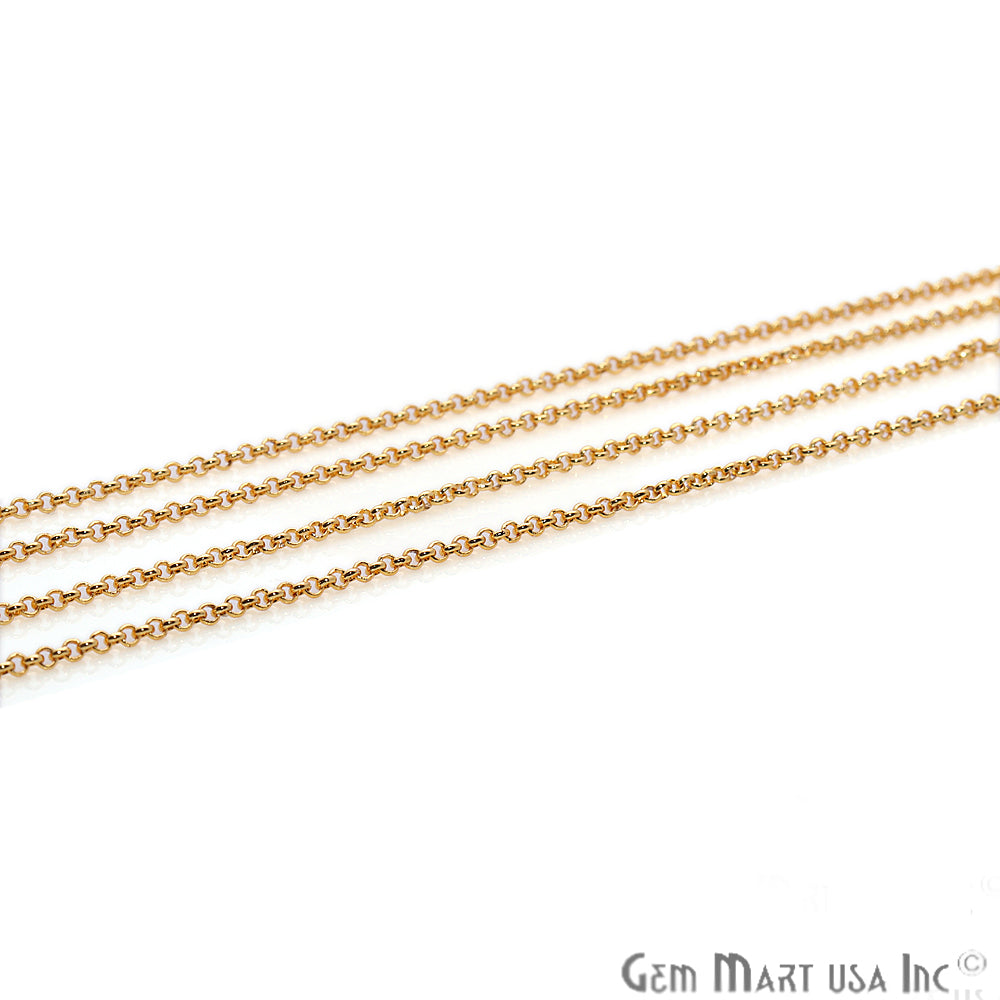 Link Finding Gold Plated Station Rosary Chain - GemMartUSA