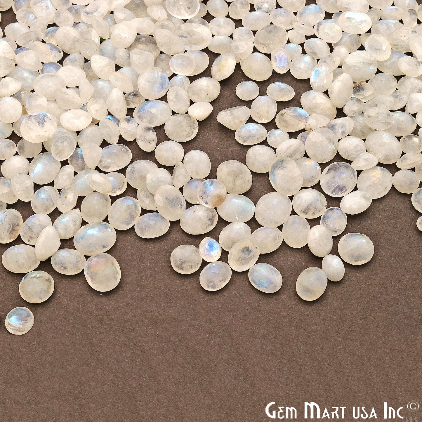 Natural Rainbow Moonstone Mix Shape Loose Gemstones,Precious Stones - GemMartUSA