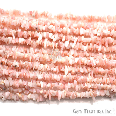 Natural Pink Opal Chip Beads Full Strand 34 Inch (762223558703)