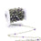 Peridot, Amethyst & Pearl Multi Gemstone Beaded Wire Wrapped Rosary Chain - GemMartUSA