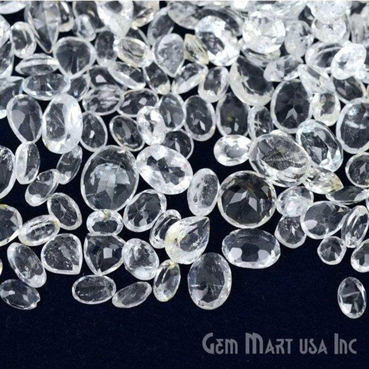 White Topaz Mix Shape Wholesale Loose Gemstones (Pick Your Carat) - GemMartUSA