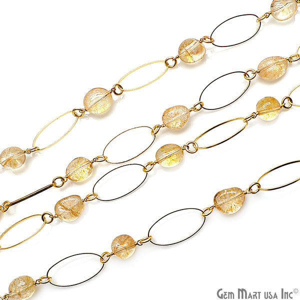Golden Rutile With Gold...