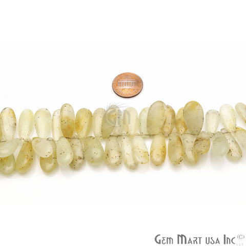 Calcite Pears 28x10mm Crafting Beads Gemstone Briolette Strands 8 Inch - GemMartUSA