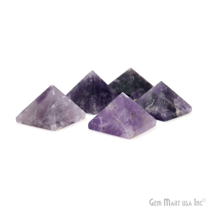 Amethyst Pyramid, 29x27mm Ornamental Home Decor, Precious Healing Gemstone, Chakra Stone, Spiritual Gemstone