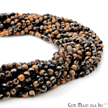 Bumble Bee Jade 4mm Faceted Rondelle Beads Strands 14Inch - GemMartUSA