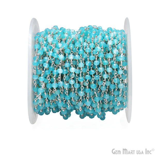 Aqua Jade Faceted 3-3.5mm...