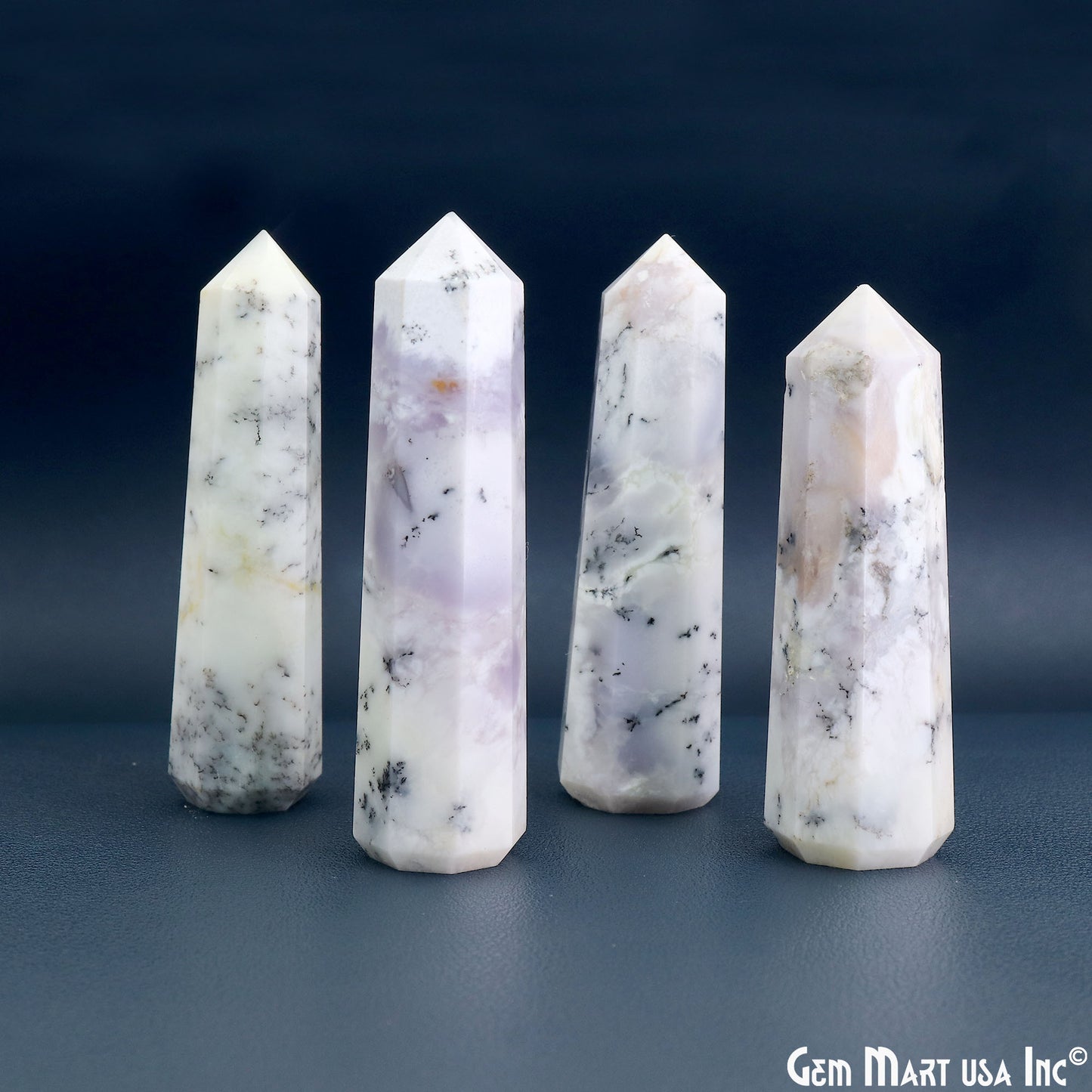 Dendrite Opal Gemstone Jumbo Tower Crystal Tower Obelisk Healing Meditation Gemstones 2-3 Inch