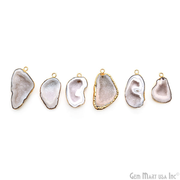 Geode Druzy Gold Electroplated...