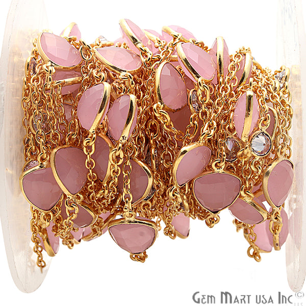 Rose Chalcedony 10mm With...