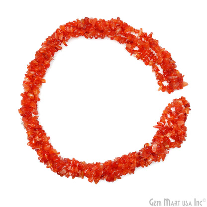 Natural Carnelian Nugget Chip 3-6mm Beads Drilled Chip Beads, 34" Strand (762210680879)