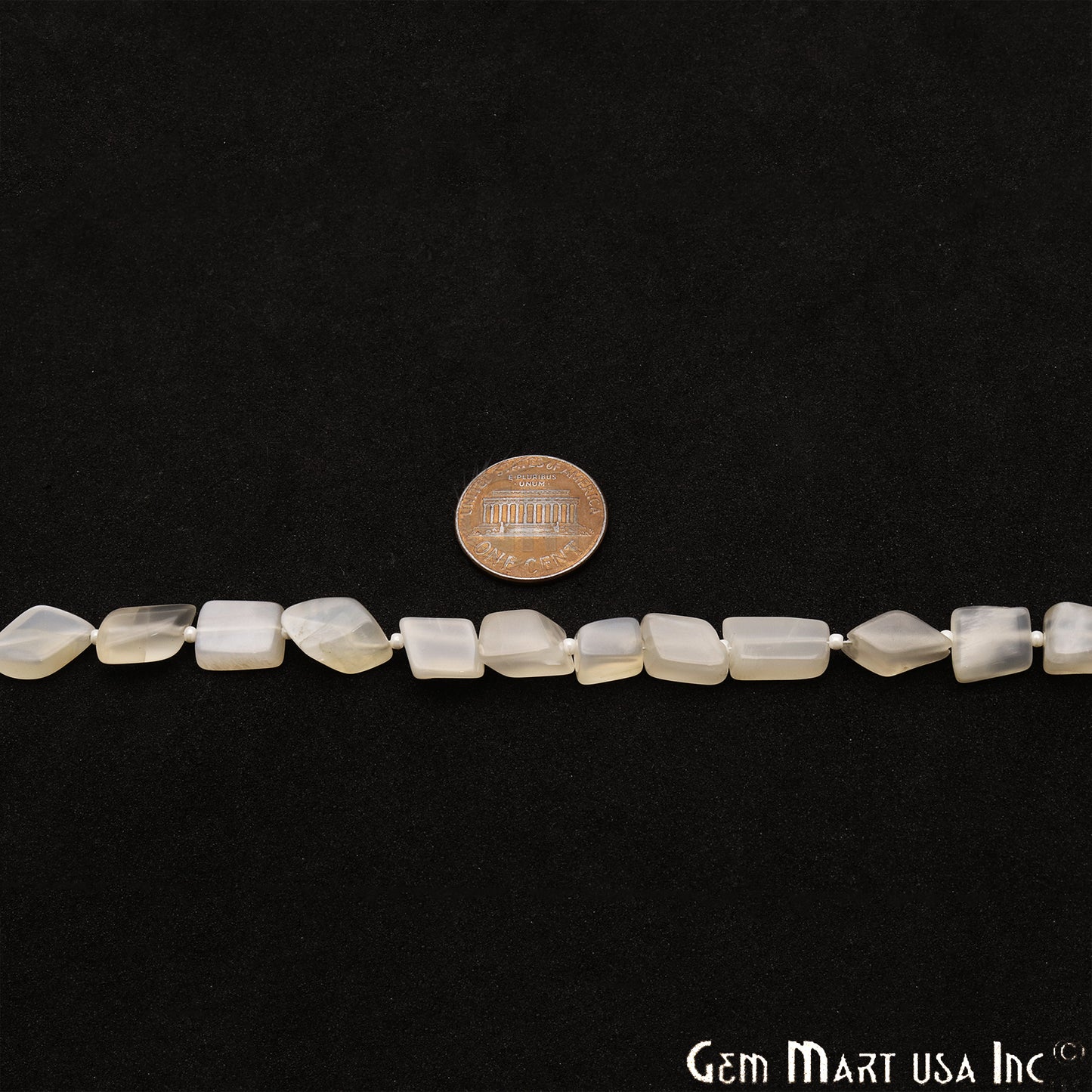 White Chalcedony 12x8mm Crafting Tumble Beads Gemstone Strands 14 Inch - GemMartUSA