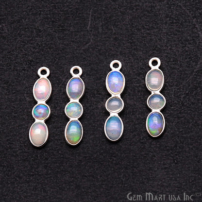 DIY Opal October Birthstone 20x4mm Chandelier Finding Component (Pick Plating) (13093) - GemMartUSA