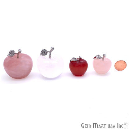 Handcrafted Apple in polished stone, Big size (Pick Stone) - GemMartUSA