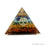7 Chakra Pyramid Engraved Symbols Charm 75x60mm