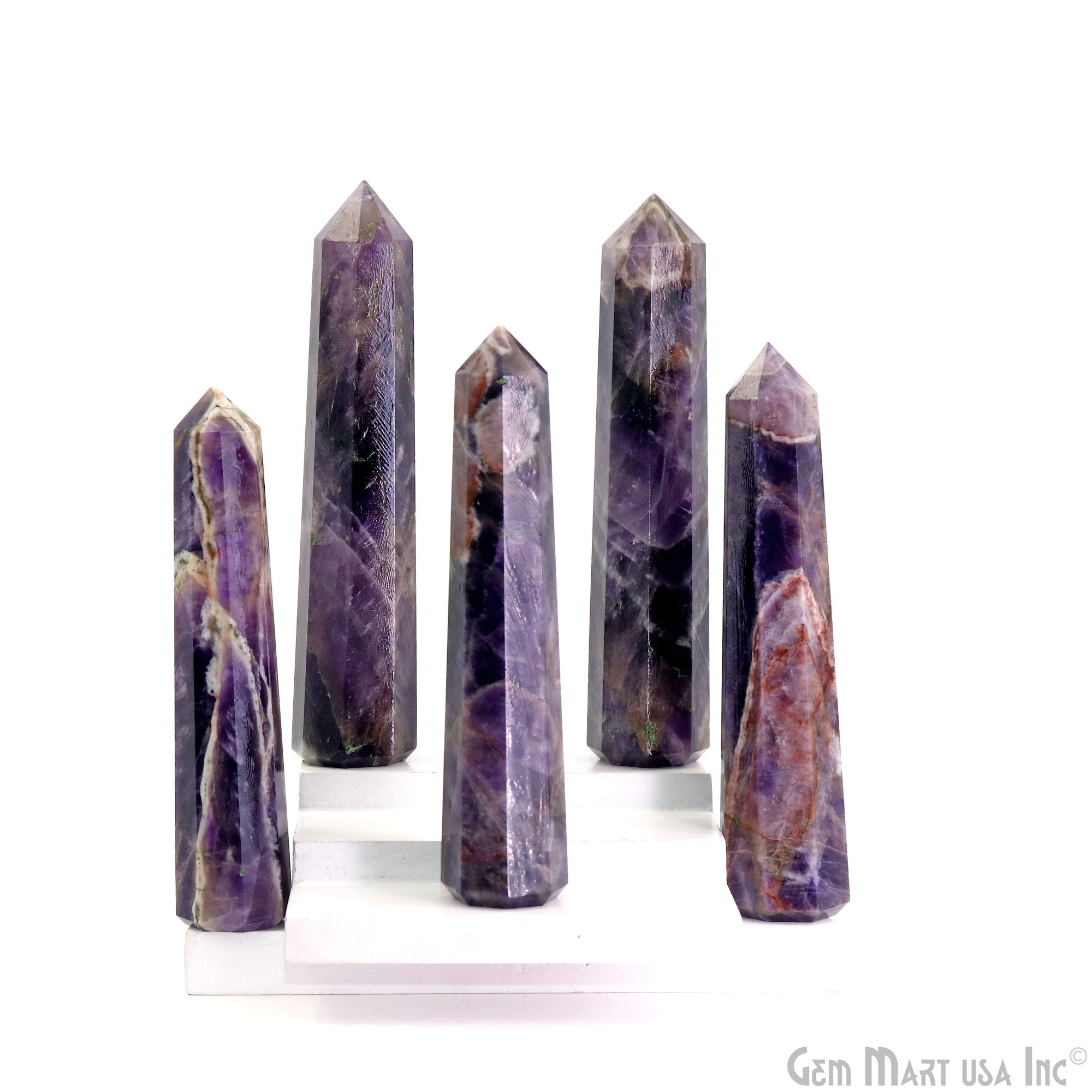 Amethyst Gemstone Jumbo Tower Crystal Tower Obelisk Healing Meditation Gemstones 4-5 Inch