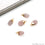 Rose Quartz Matte Beads 23x12mm Single Bail Gold Electroplated Gemstone Connector