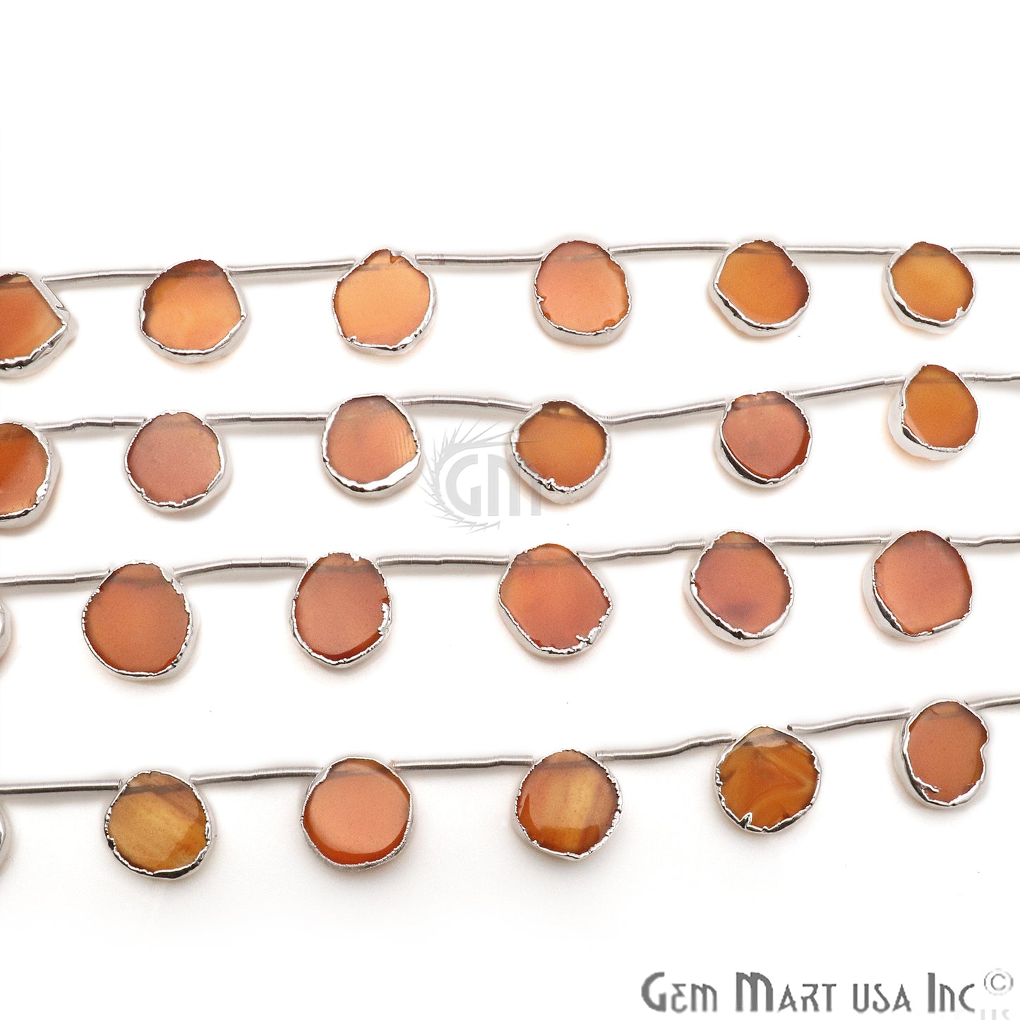 Carnelian Free Form 15x18mm Crafting Beads Gemstone Strands 9INCH - GemMartUSA