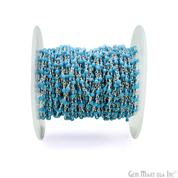 Turquoise Silver Plated Wire...