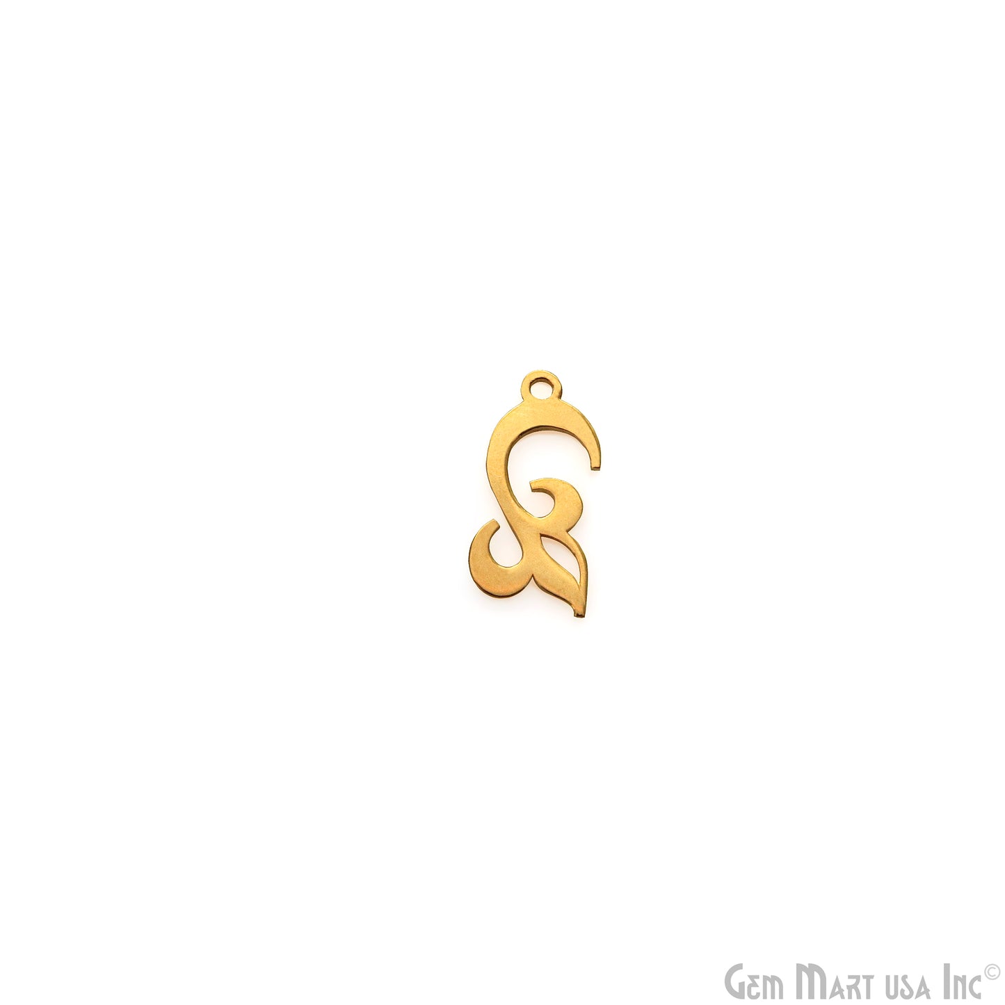 Gold Laser Finding 17.5x9mm Gold Plated Charm For Bracelets & Pendants