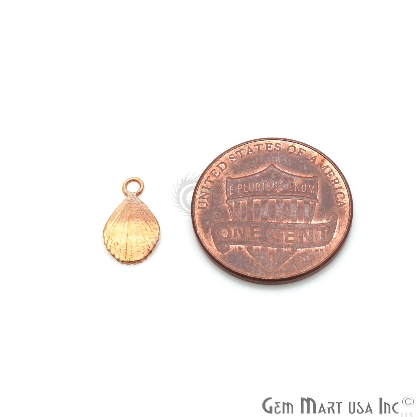 Pears Shape 11x6mm Gold Plated Finding Charm, DIY Jewelry - GemMartUSA