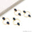 DIY Hoop 40x26mm Single Bail Gold Plated Gemstone Pendant Connector 1pc