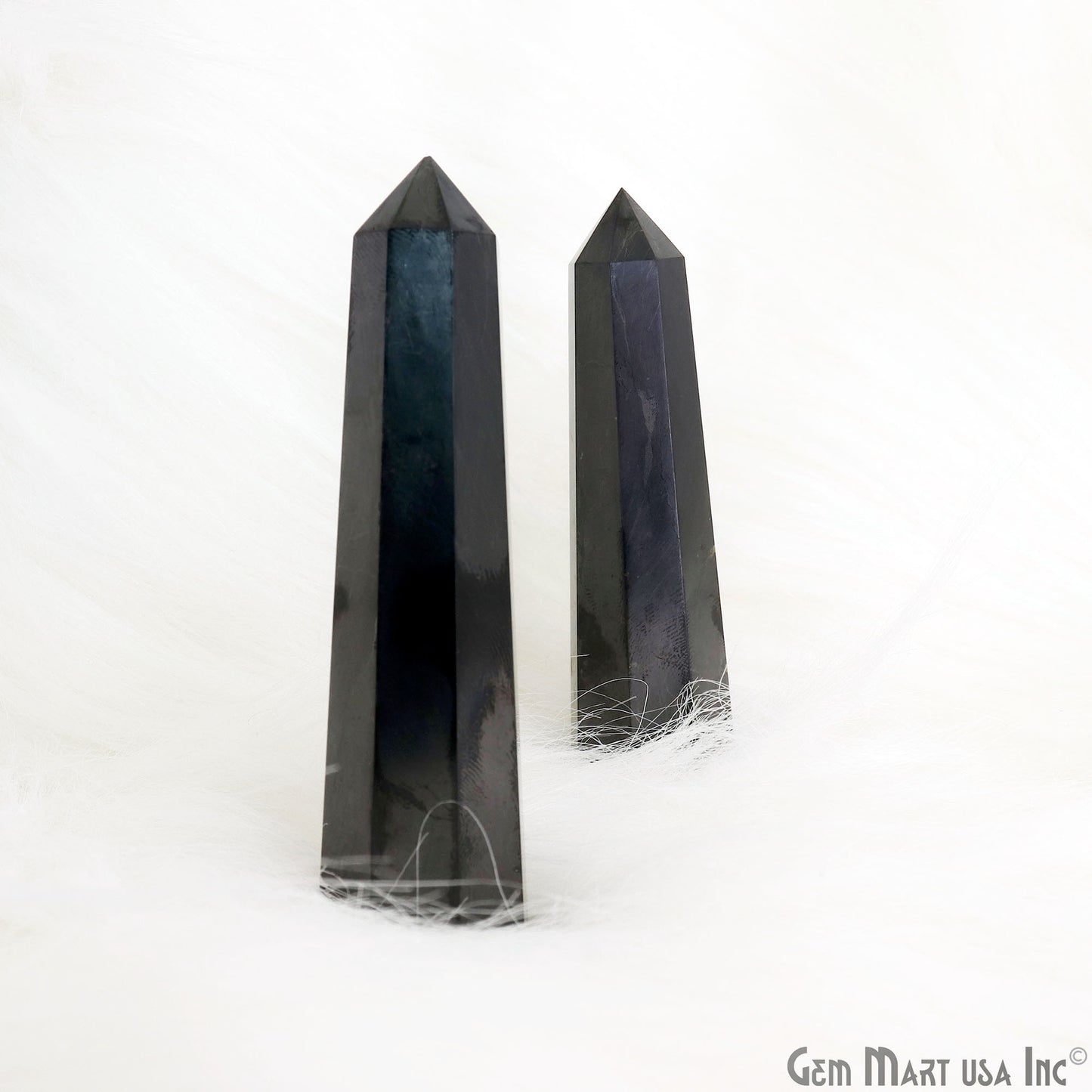 Black Agate Gemstone Jumbo Tower Crystal Tower Obelisk Healing Meditation Gemstones 4-5 Inch